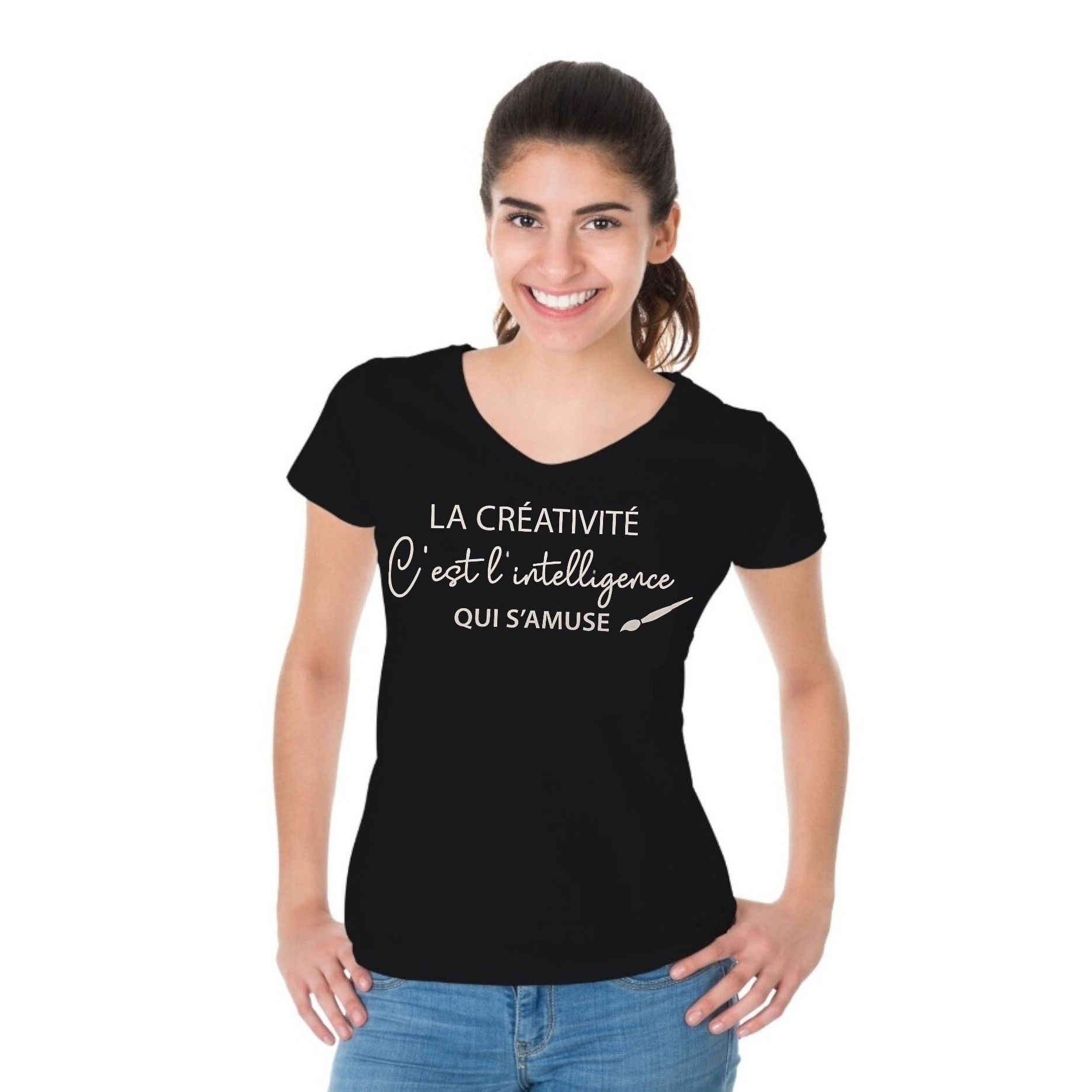 Chandail ''La créativité c'est l'intelligence qui s'amuse''