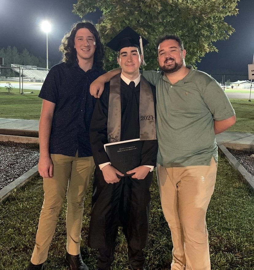 Younger brother Nick's graduation