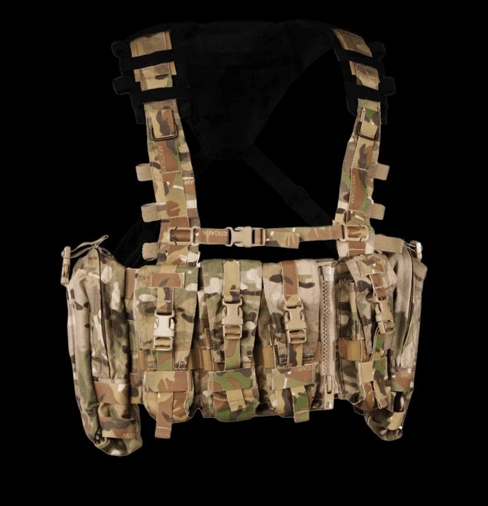 Thumbnail: Crye Precision AVS Detachable Chest Rig and Padded Yoke Multicam UKSF