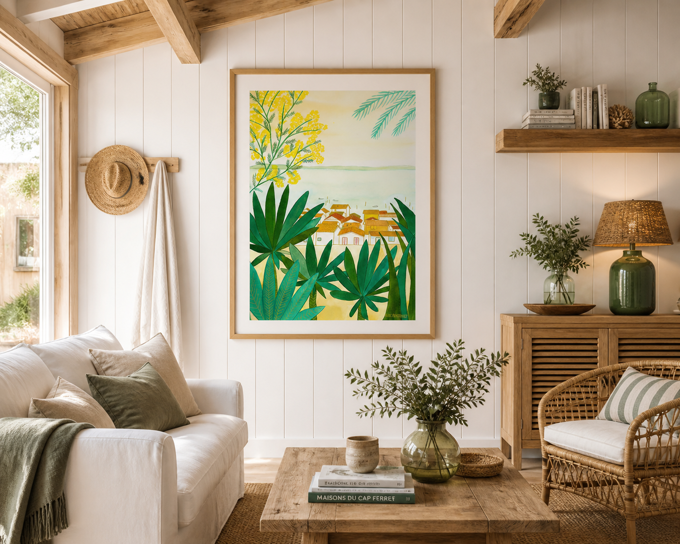 Affiche Le village de L'Herbe pour une décoration esprit bassin d'Arc