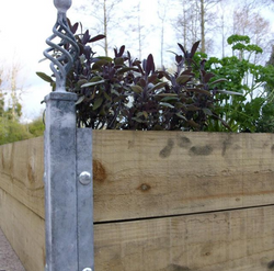 Raised bed corner