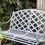 Thumbnail: Lattice garden bench