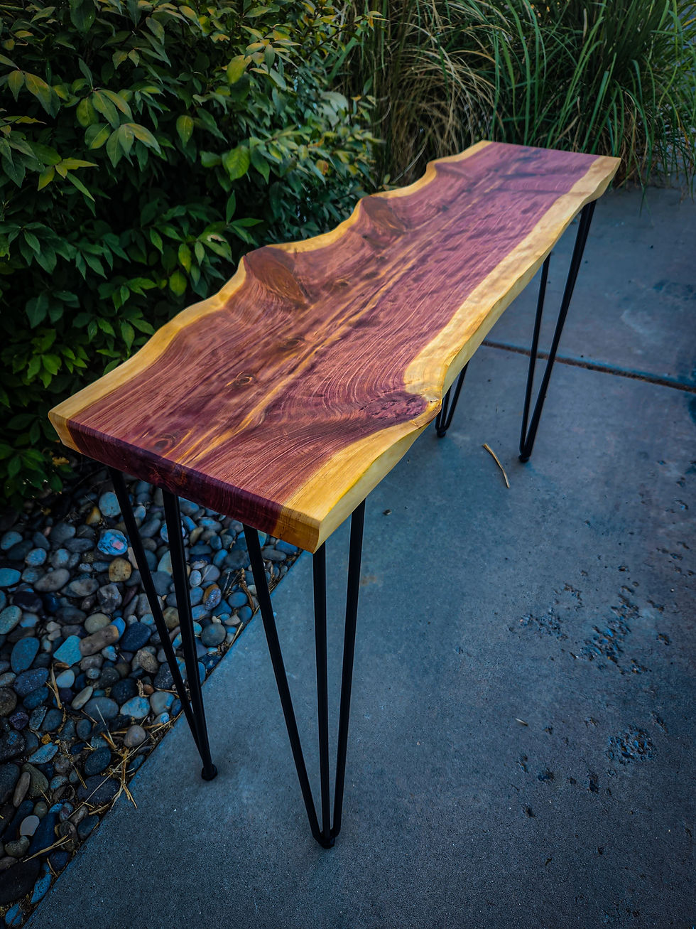 Thumbnail: Live Edge Red Cedar Console Table