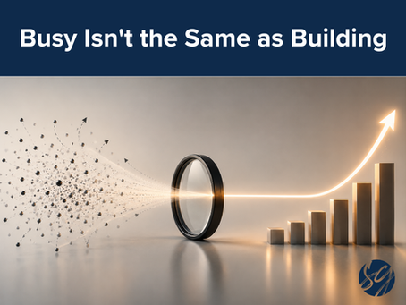 Busy Isn't the Same as Building