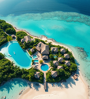 image of a beautiful resort, perhaps a d