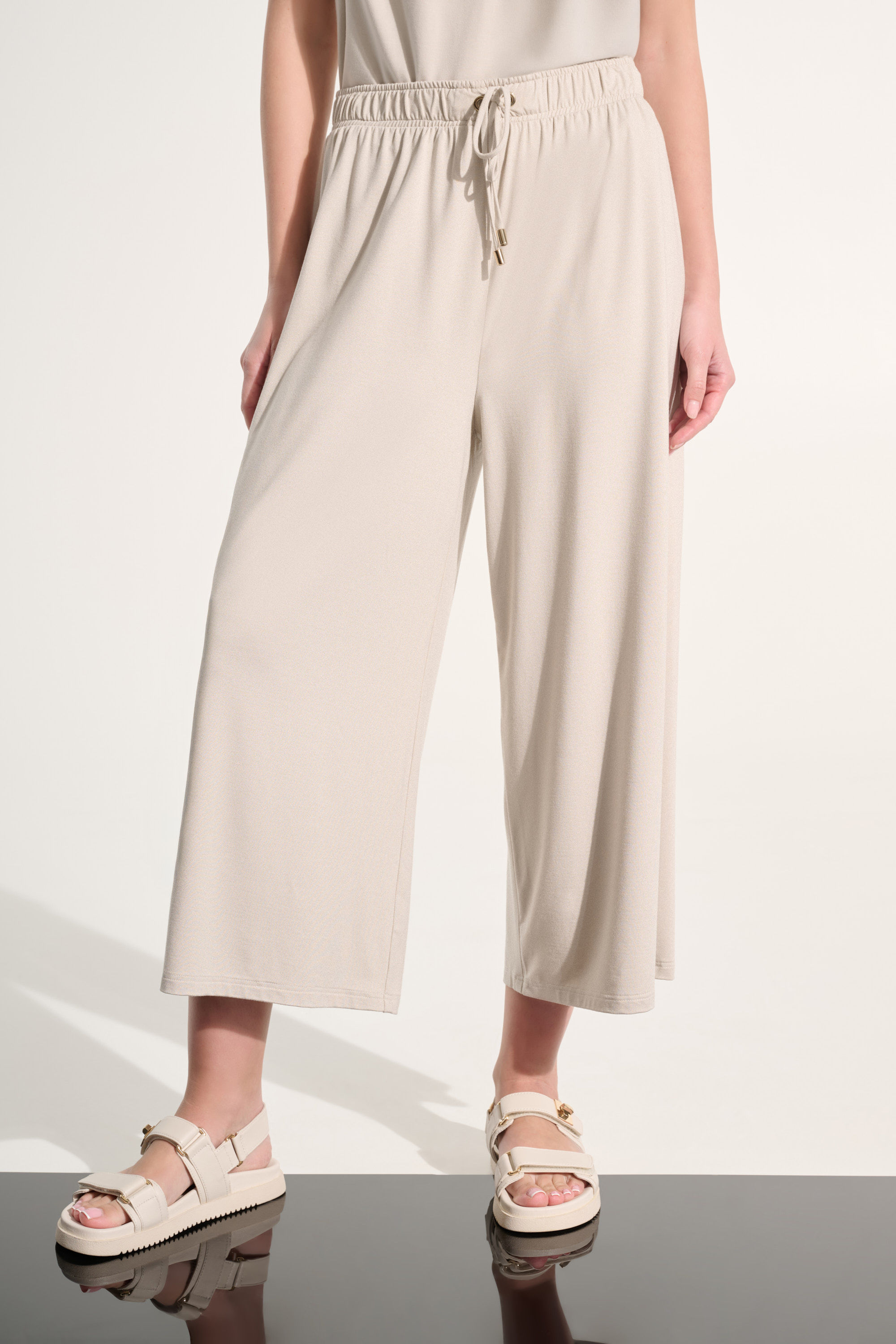 Joseph Ribkoff Jersey Pull-On Culotte Trouser With Tie Waist 262618