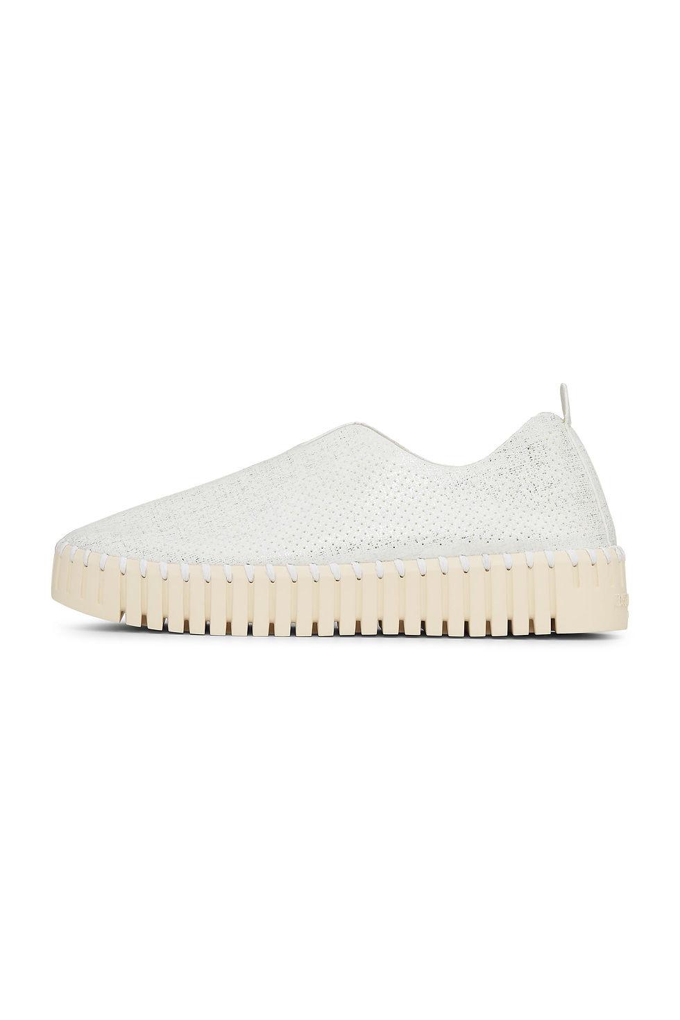 Thumbnail: Ilse Jacobsen Footwear Tulip Platform Ski Glimmer Shoe  - White TULIP35