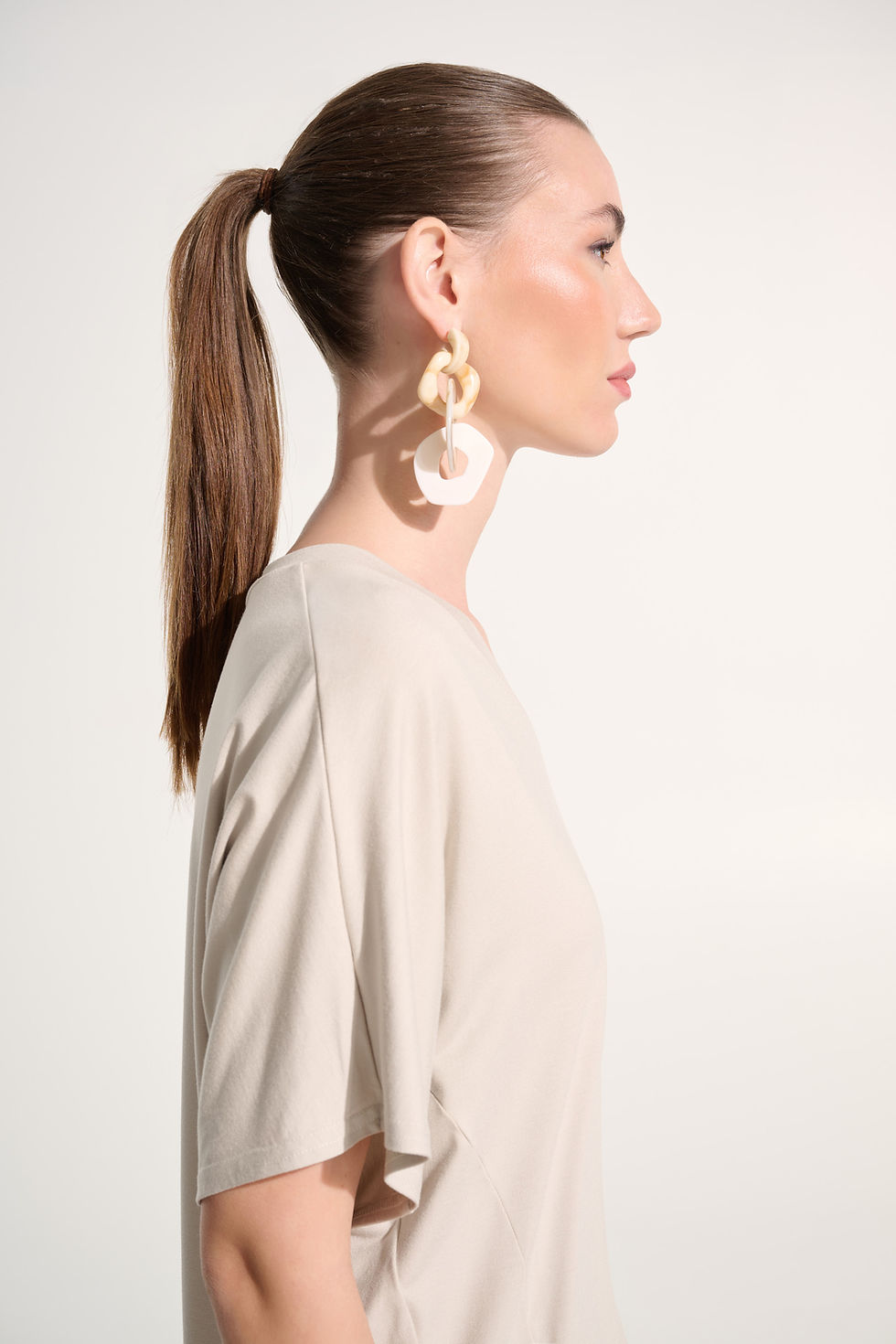 Thumbnail: Joseph Ribkoff Jersey Dolman Sleeve Boxy Top 262606