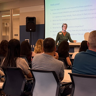 Danette Johnson leading a leadership class