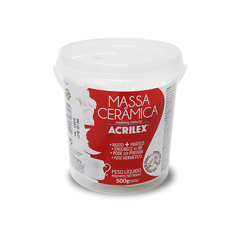 MASSA CERÂMICA ACRILEX 500G