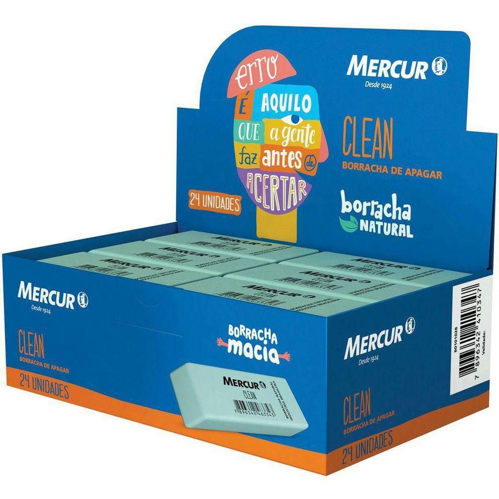 BORRACHA MERCUR CLEAN VERDE 24un.