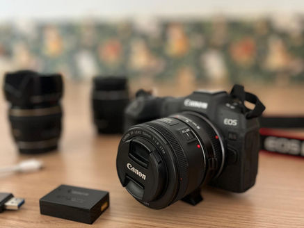 appareil photo pro Canon et matériel de photographie