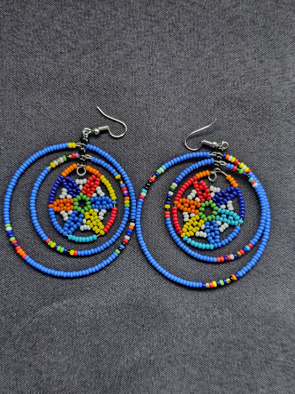 Thumbnail: Pumba beaded earrings