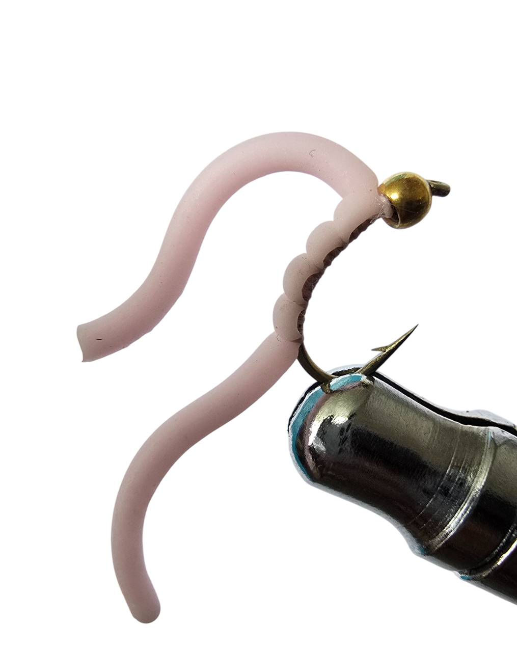 Squirmy worm peach salmon