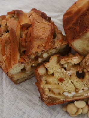 White Chocolate Macadamia Nut Babka