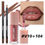 Thumbnail: 2pcs/Set Velvet Texture Lip Makeup,Matte Effect, Red, Brown Colors, Create a Moi