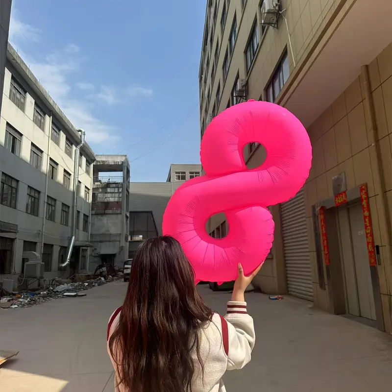 Thumbnail: 40in fluorescent powder digital aluminum film balloon decoration for Valentine's