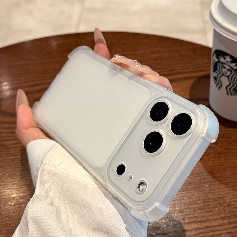 Thumbnail: Cute Matte Clear Phone Case for iPhone 17 Air 16E 14 15 16 11 12 13 Pro Max Plus