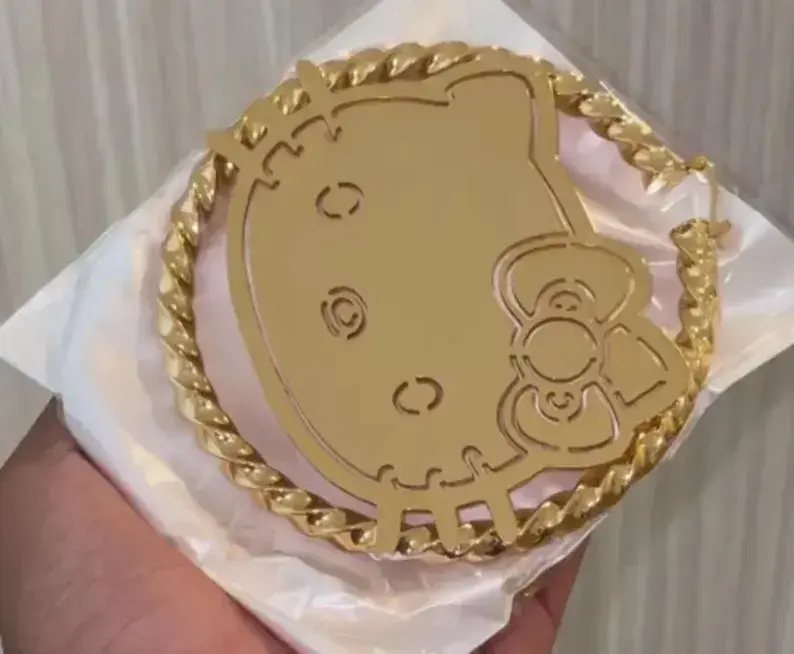 Thumbnail:  Twist Name Hoops Custom Cute Cartoon Character Piercing Earrings G