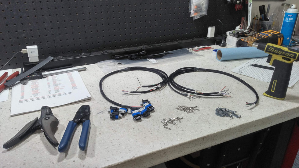 Setup for Coil Harnesses - Ready for Final Termination