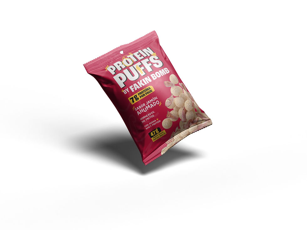 Miniatura: Protein Puffs 7g Proteína X6.Sabor jamón 47g.