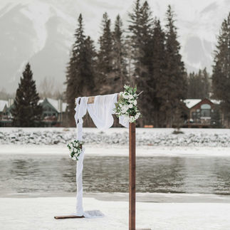 Wedding Arch in Canmore