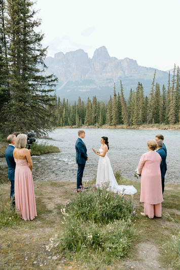 Castle Mountain elopement ceremony by Married by Cole