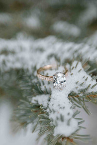 Detailed photo of the engagement ring