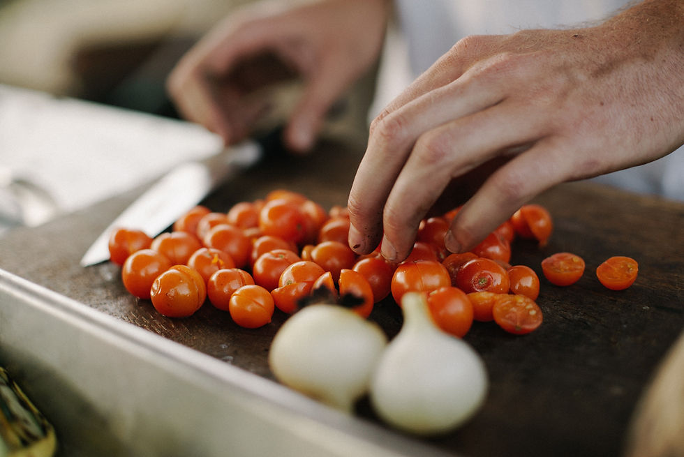 Zubereitung von Kirschtomaten
