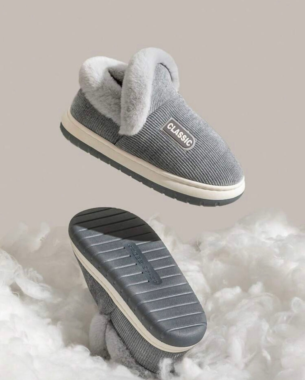 Thumbnail: Men’s High-top Thermal Slippers 