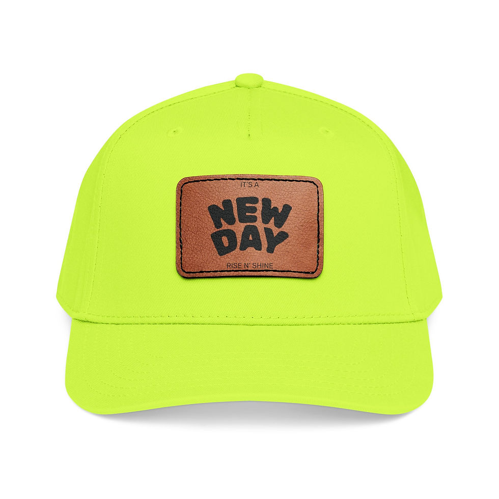 Thumbnail: New Day Leather Patch Baseball Cap — MJK