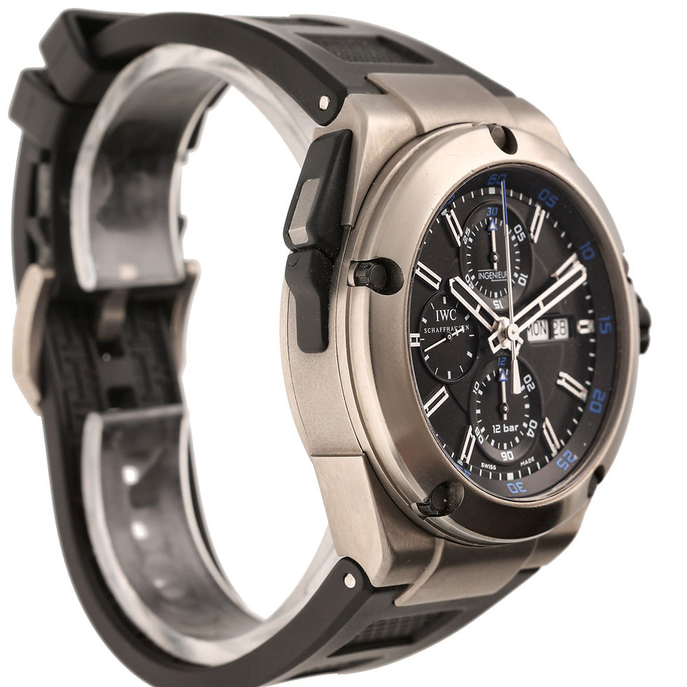 Thumbnail: IWC Ingenieur IW376501 Double Chronograph Automatic 44mm Titanium Box Papers2016