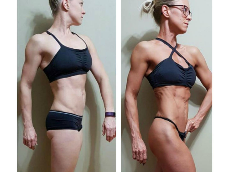Before and after images of strong women that have been part of the The Fit Club journey