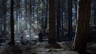 Echo Pines film still, H.P. Lovecraft Film Festival 2021, atmospheric horror cinematography Adam Kaiser-Lynch