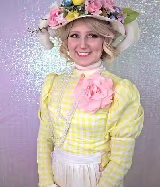 Heather's Pretty Parties holiday character Easter lady