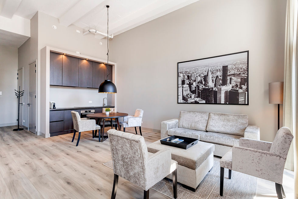 living & kitchen