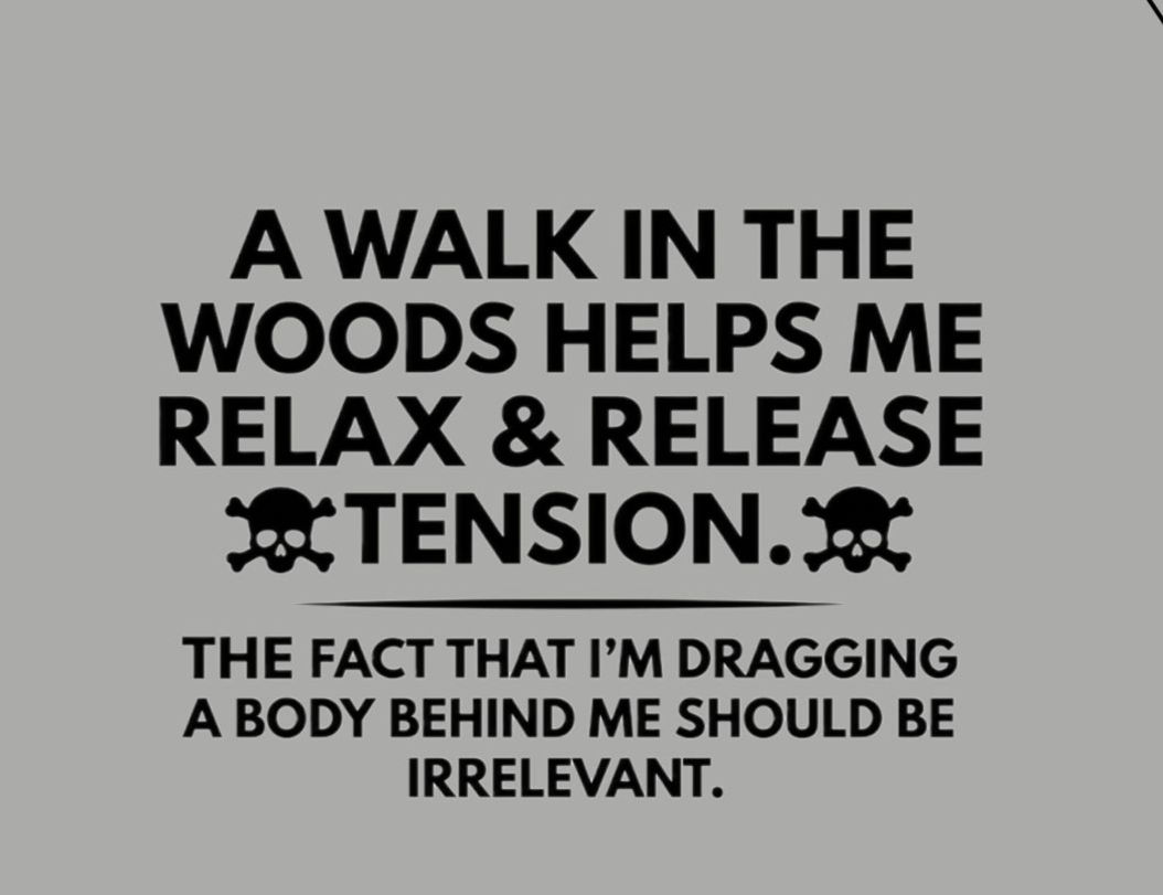 “A Walk in the Woods Helps Me Relax & Release Tension” Long Sleeve Raglan