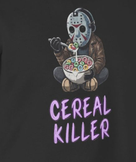 'Cereal Killer' Cute Horror Breakfast Hoodie