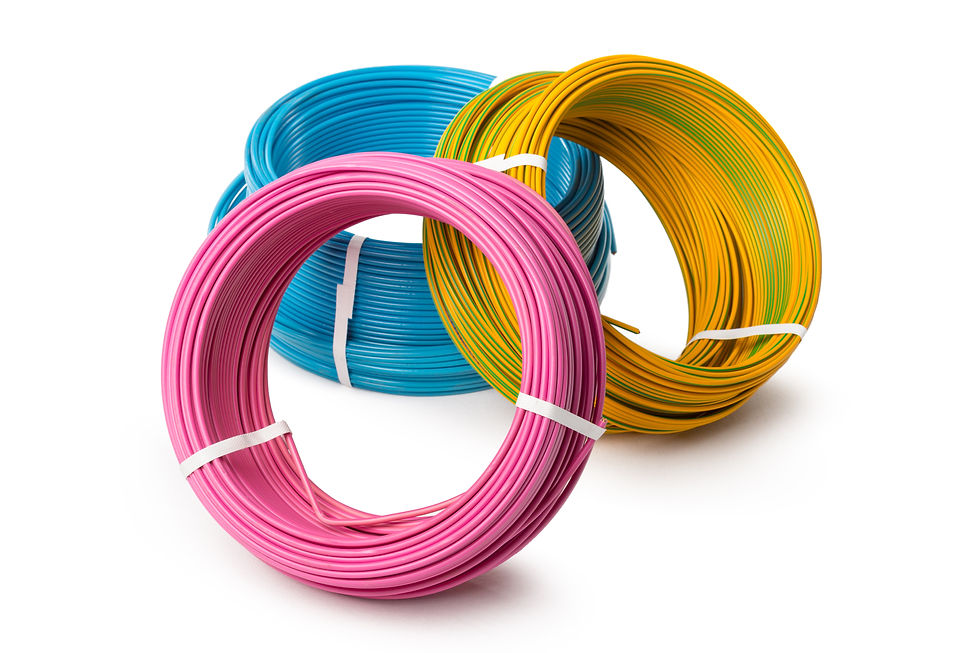 Fig.2 - Rollos de bobina de conductores flexibles.