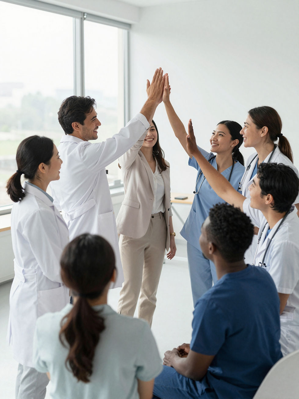 Medical practitioner providing evidence-based care