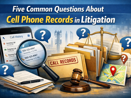 Five Common Questions About Cell Phone Records in Litigation
