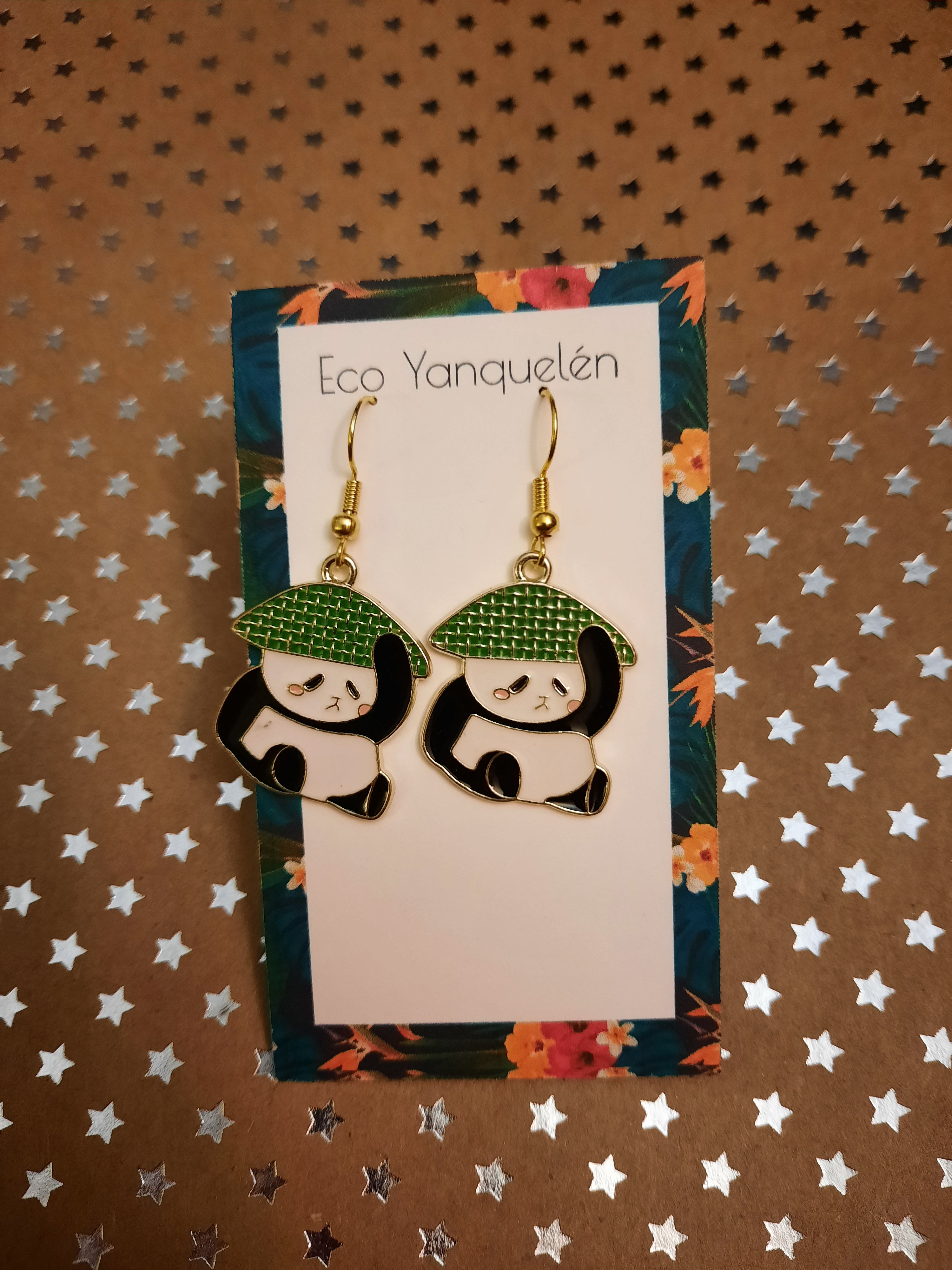 panda earrings
