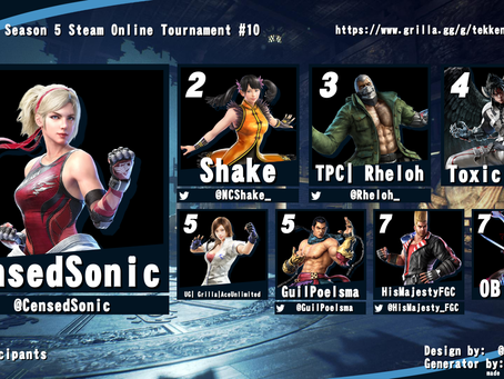 Tekken 7 Season 5 PC Online Tournament #10 3/19/23 Results