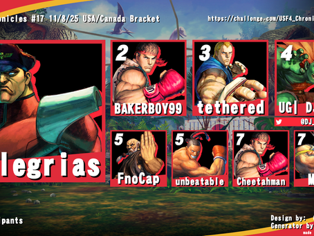 USF4 UG| Ghost & UG| DJVest Chronicles PC Online Tournament #17 11/8/25 Results