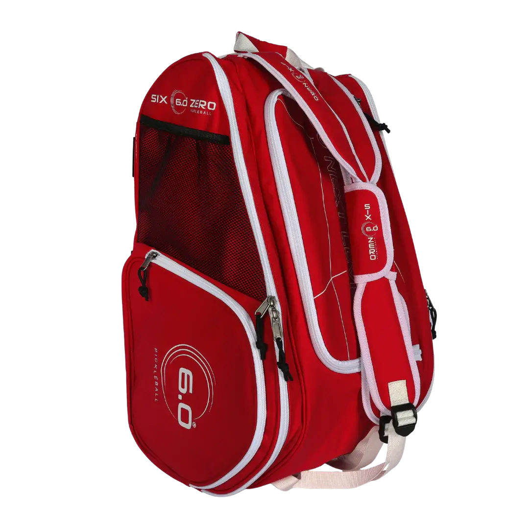 Six Zero Pro Tour Pickleball Bag - Black or Ruby Red
