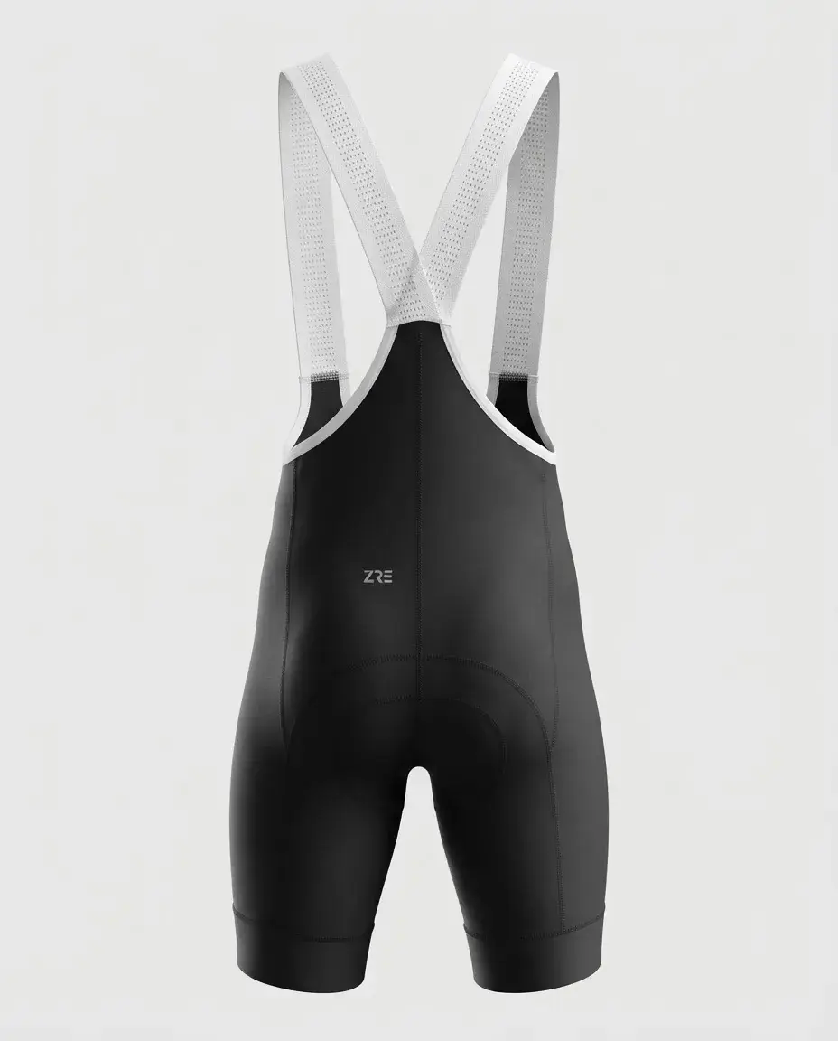 Bib Short Zerie Supreme Hombre – Negro/Blanco espalda