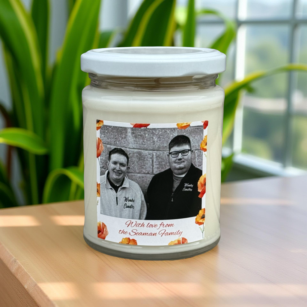 Personalised Candle With Poppy's