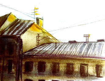 Riga, aquarelle, citysketching, Airi Aas