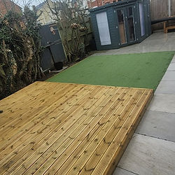 Professional decking and garden renovation completed Worcestershire - LevelUp Contractors by Biddle