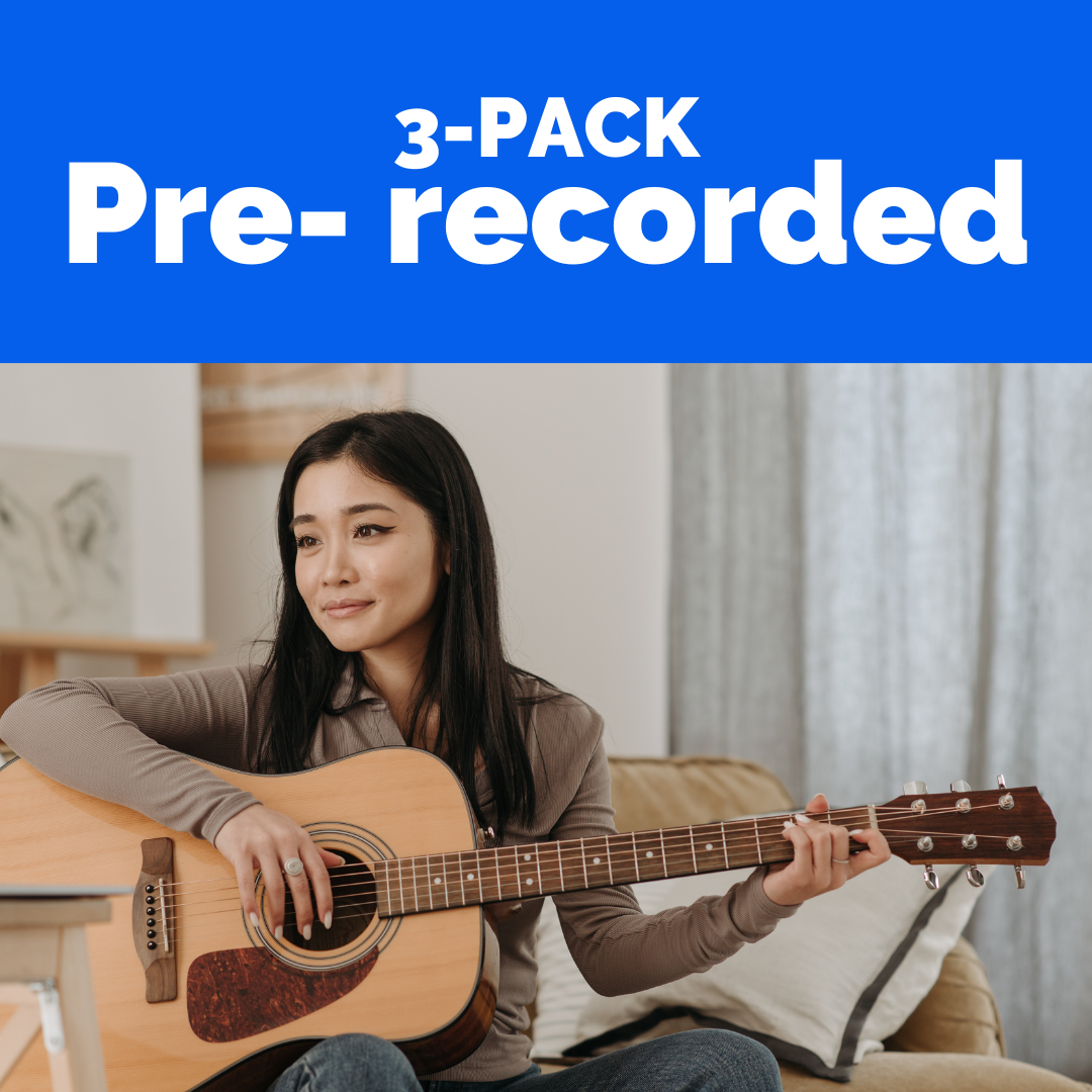 3 pack Pre- recorded - Grammar through music!